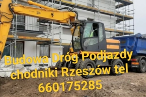 Budowa dróg utwardzanie podjazdy kruszywa Rzeszów tel 660175285