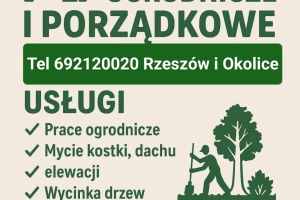 Rzeszów sprzątanie ogrody utylizacja tel 692120020